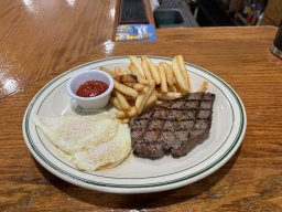 steak and eggs